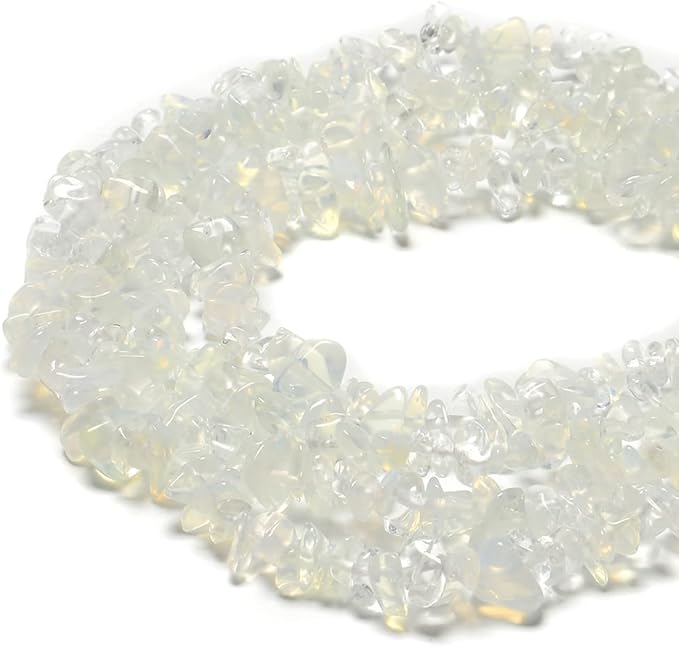 5-8mm Natural Opalite Gemstone Chips Beads Healing Crystals Waist Bracelets Necklace Kit Irregular Stone DIY Crafts Design Jewelry Making
