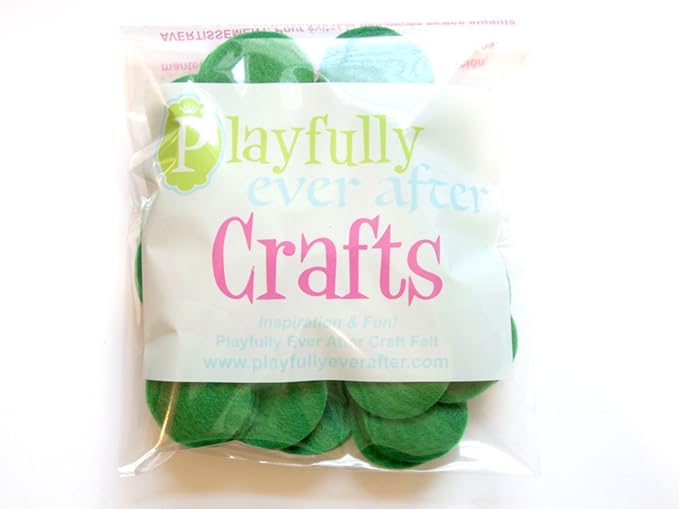 Playfully Ever After Green Craft Felt Circles (1.5 Inch - 94pc)