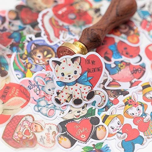 Alideco 80Pcs Vintage Scrapbooking Stickers Lovely Animals Funny Aesthetic Kawaii Stickers for Adult for Girls Journaling Assorted Phone Adult