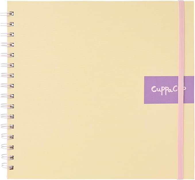 CuppaClip Watercolor Paper 9"x8.5" 300GSM 140LB Spiral Bound Cotton Water Color Pad Cold Press Inner Pocket Art Supplies (Yellow)