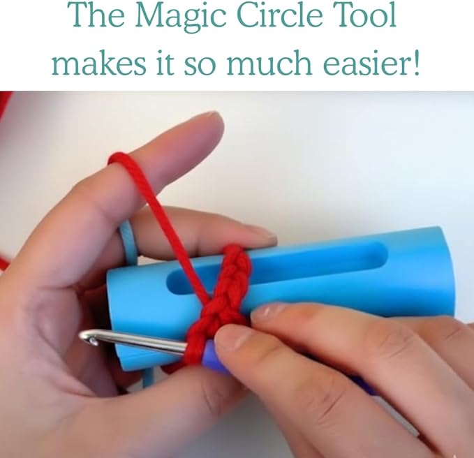 KelliDream Magic Circle Tool Inclusive Learn to Crochet Kit for Beginners; Step-by-Step Video Tutorials; All Supplies to Make Cute Amigurumi (Ladybug)