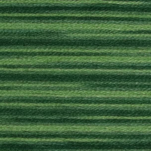 KCS Big skeins of 25 Meters Size 25 Color Variegated Cross Stitch Stranded Threads,6 skeins,4045