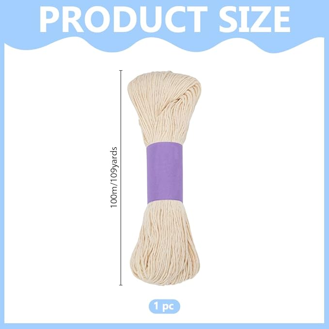 FREEBLOSS 100M Sashiko Thread 100% Cotton Cord Quilting & Embroidery Floss for Hand Sewing 12 Stranded Thick Sewing Thread for Embroidery Supplies