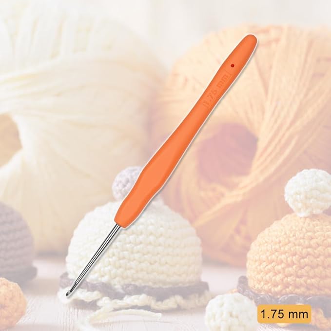 Small Size Crochet Hook Lace Crochet Needle QLRFFLJOY 1.75mm Crochet Hook Embroidery Thread Knitting Weaving Tool DIY Lace Yarn Crochet Needles (1.75 mm)