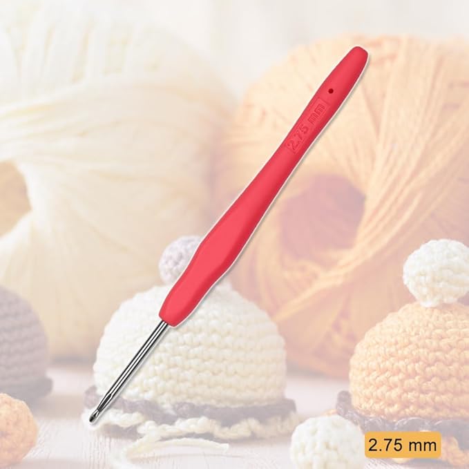 Small Size Crochet Hook Lace Crochet Needle QLRFFLJOY 2.75mm Crochet Hook Embroidery Thread Knitting Weaving Tool DIY Lace Yarn Crochet Needles (2.75 mm)