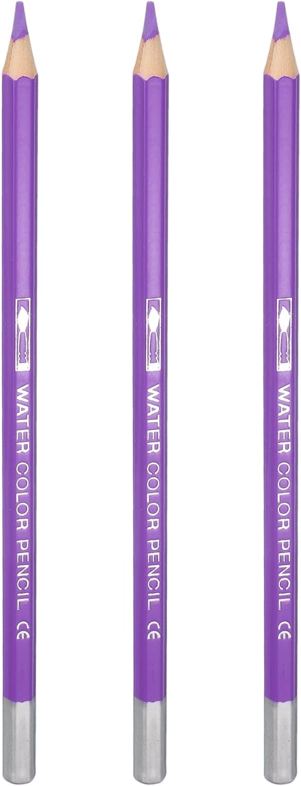 PATIKIL Watercolor Pencils, Wisteria Color Pencil Set Sketch Coloring Drawing Colored Pencils Bulk Artist Drawing Supplies for Adult Coloring Book Blending, 3 Pcs