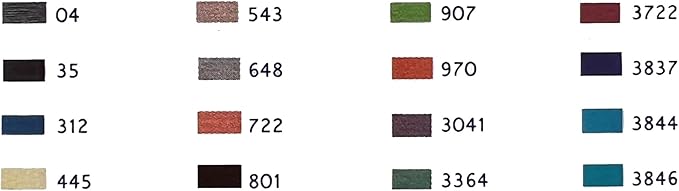 DMC Embroidery Floss, DMC Embroidery Thread Pack,Exclusive Colors,Kit Bundle with Cross Stitch Hand Embroidery Needles Size 24.Premium Supplies for Embroidery String,Yarn Set,DMC Cross Stitch Threads