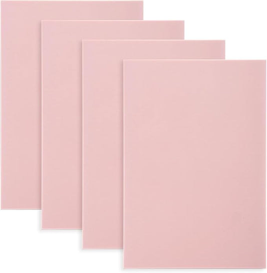 Bobblebro Linoleum Blocks for Printmaking Supplies - 4PCS 4”x6”Rubber Linocut Block Printing Kit for Stamp Carving, Soft Relief Printing Linoleum for DIY Crafts & Art Projects
