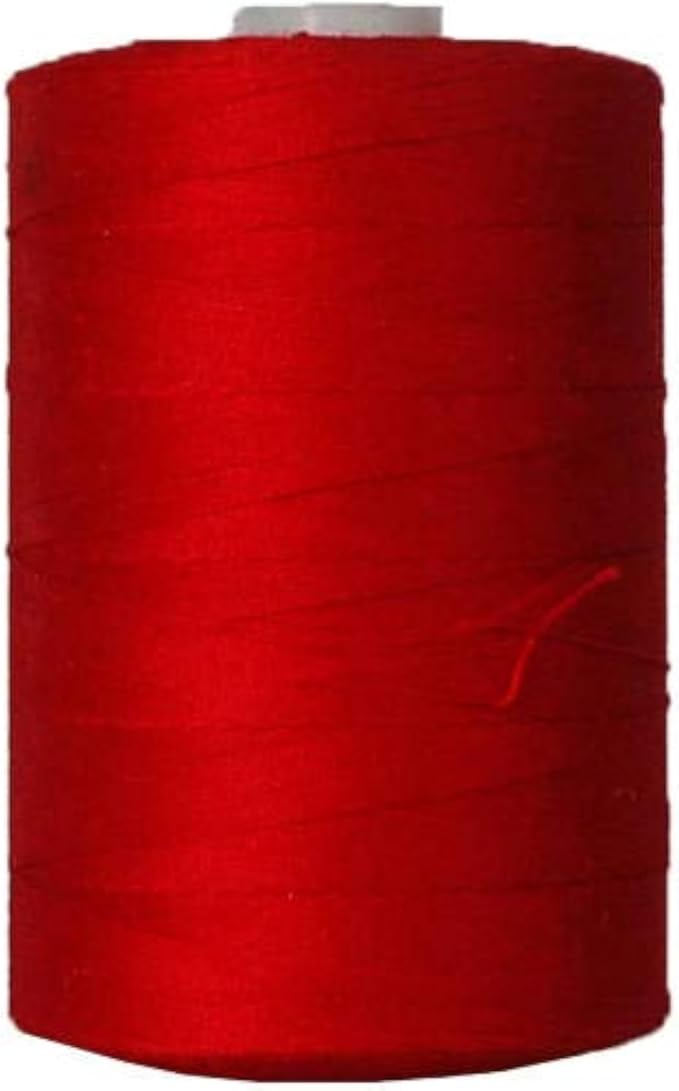 Threadart 100% Cotton Thread | for Quilting, Sewing, and Serging | 1000M Spools 50/3 Weight | DEEP RED 120