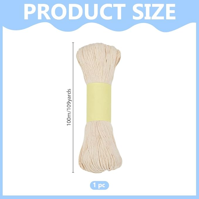 FREEBLOSS 100M Sashiko Thread 100% Cotton Cord Quilting & Embroidery Floss for Hand Sewing 14 Stranded Thick Sewing Thread for Embroidery Supplies