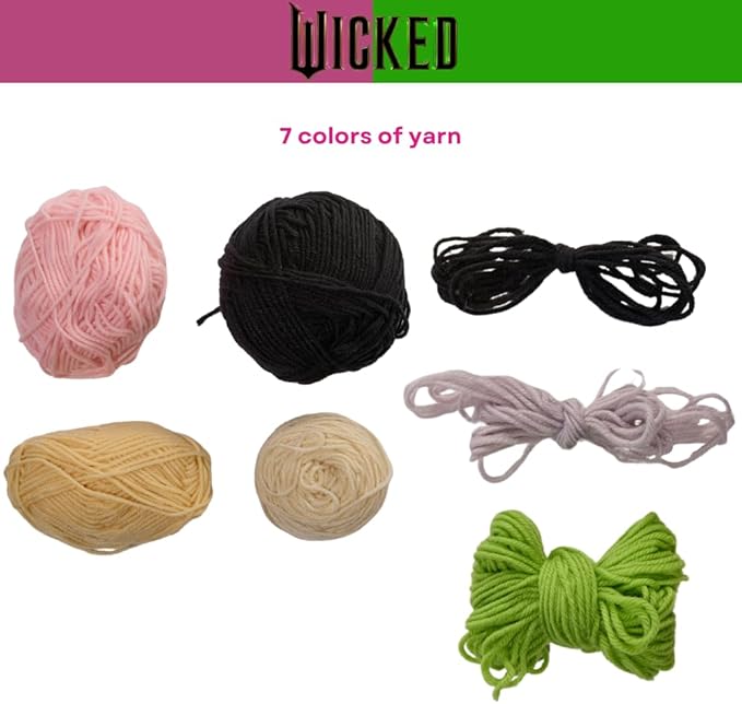 Innovative Designs Wicked Crochet Kit for Beginners, DIY Crochet Kits for Adults, Teens, Kids, Instruction Manual – Elphaba and Glinda