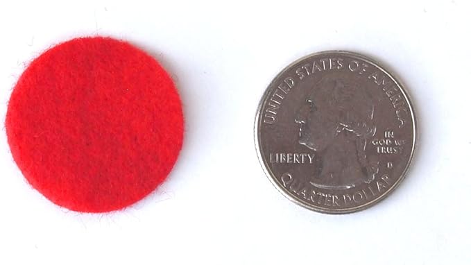 Playfully Ever After Red Craft Felt Circles (1 Inch - 100pc)