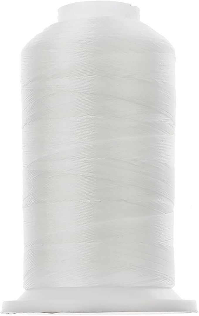 John Bead Good Thread 500m Spool White Bonded Nylon Thread | Beading Thread for Jewelry Making | Durable Nylon Thread for Craft Projects | Bead Weaving Thread | Bead Making Thread