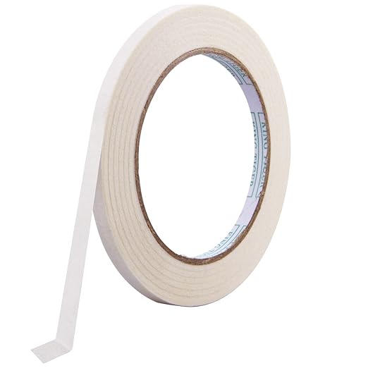 Fantasyon White Art Tape Masking Artists Tape Removable Paper Tape for Drafting Art Watercolor Painting Canvas Framing - 164FT Long(1/4 Inch)