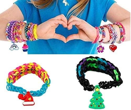 Rubber Loom Band Charm, Silicone Bracelet Charms,Loom Rubber Bands Charms,Bracelet Pendant, 105pcs