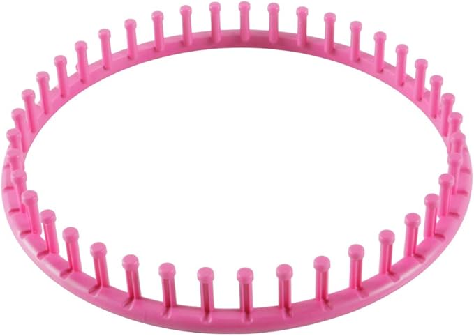 novelinks Round Knitting Looms Set - Set of 5 Plastic Looms Knitting with 1 Knitting Yarn Loom Needle and 1 Plastic Loom Pick