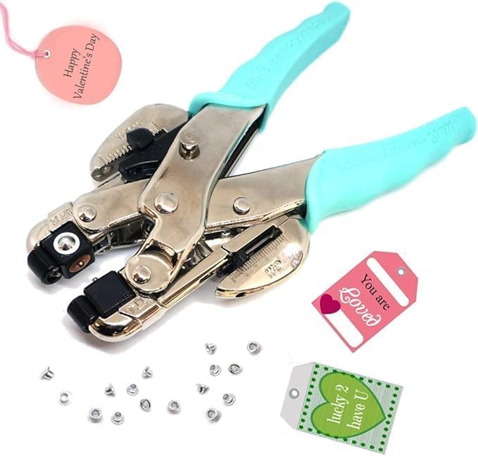 FoRapid 3mm/1/8 Aluminum Quicklet Eyelets-Scrapbooking/Birthday Wedding Baby Greeting Holiday Card/Paper Craft/Luggage Cruise Tag/DIY Album/Clothing etc-200 PCS (Light Purple)