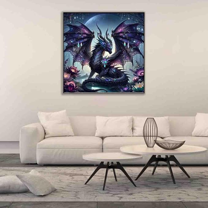 dragon stamped cross stitch kits for adults beginner,flower counted cross stitch kits printed stitching cute patterns dimensions needlepoint art crafts embroidery kits for adults beginners
