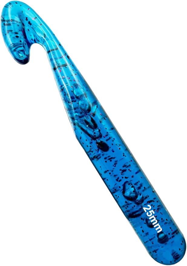 Weabetfu 25mm Large Crochet Hook,Huge Crochet Hooks for Chunky Yarn,Ergonomic Knitting Giant Crochet Hooks,Big Crochet Needles for Knitting Yarn Carpet Scarf Wool Roving