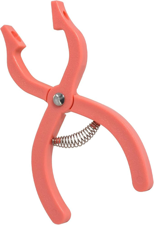 Safety Eyes Jig Pliers Auxiliary Tool For Attaching Doll Eyes And Noses For Amigurumi And Crochet, DIY Craft Install Accessories Supplies For Stuffed Animals, Pink