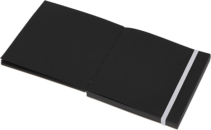 SoHo Urban Artist Brick Sketchbook Journals, 20 Pack, for Sketching, Drawing, Colored Pencils, Graphite, and More - Black 5.5"x5.5" (150 GSM, 80 Sheets)