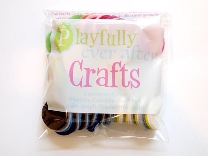 Playfully Ever After Mixed Color Assortment of Craft Felt Circles (1.5 Inch - 94pc)