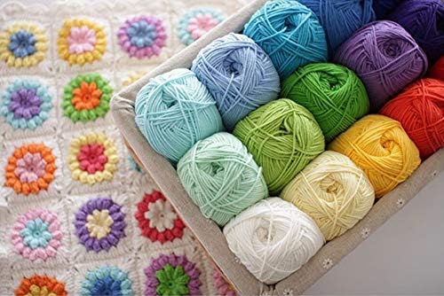 Caddice Comfy Blend Milk Wool Starter Kit - 4 Rolls Soft, Plain, Bulk Yarn for Knitting, Crochet, Handcrafts