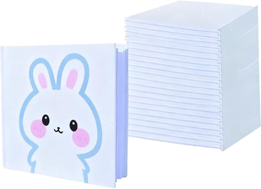 12PCS 5x5 Inch White Blank Books for Kids 160GSM Blank Hardcover Book to Write Stories Hardcover Sketchbooks for Students DIY Make Your Own Book Blank inside 48 Pages