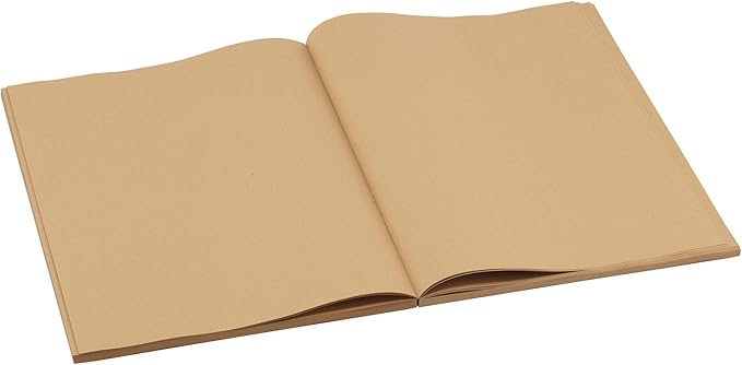 SoHo Urban Artist Open Bound Sketch Pads - Open Coptic Bound Sketch Pads for Drawing, Calligraphy, Any Dry Media, & More! - [Grey, White, & Kraft - 11x14-3 Pack]