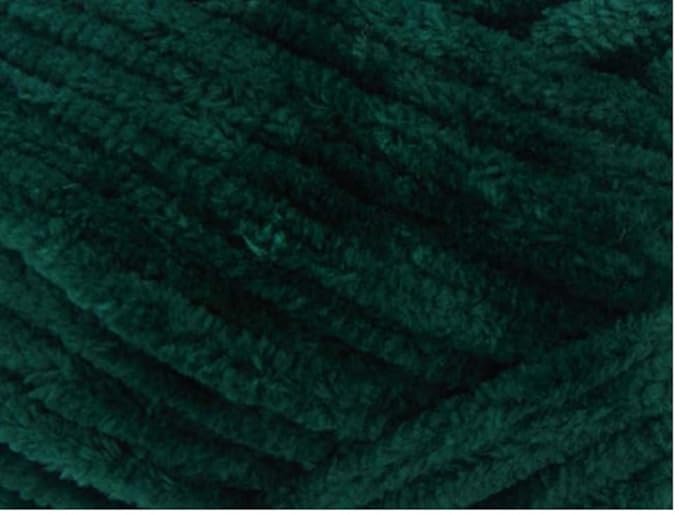 Premier Yarns Parfait Chunky Chenille 3.5 Oz 6 Super Bulky Weight 3 Pack Bundle with Bella's Stitch Place Holders (Ivy)
