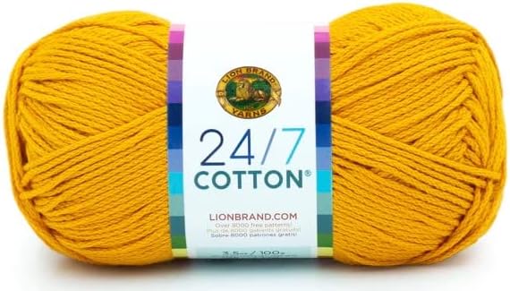 Lion Brand Yarn - 24/7 Cotton - 6 Skein Assortment (Autumn)