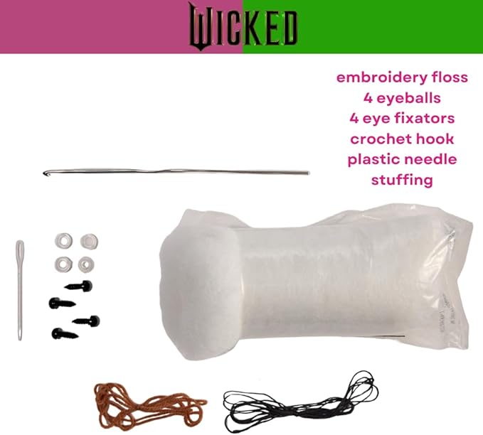 Innovative Designs Wicked Crochet Kit for Beginners, DIY Crochet Kits for Adults, Teens, Kids, Instruction Manual – Elphaba and Glinda