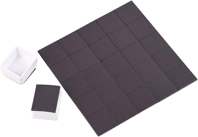100Pcs Watercolor Half Pans with Magnetic Stripe,White Plastic Empty Artist Paint Pan Kits for DIY Watercolor Oils or Acrylics Painting Travel Tin Case Palette Art Drawing