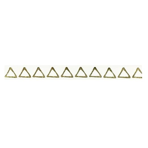 Wrapables Colorful Patterns Washi Masking Tape, Gilded Pyramids