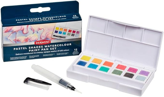 Derwent Pastel Shades Watercolor Paint Pan Set (2306247)