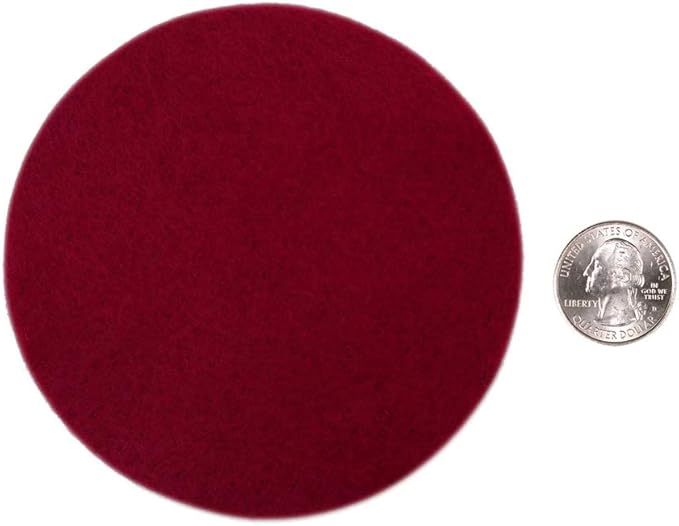 Playfully Ever After Cardinal Red Craft Felt Circles (4 Inch - 19pc)