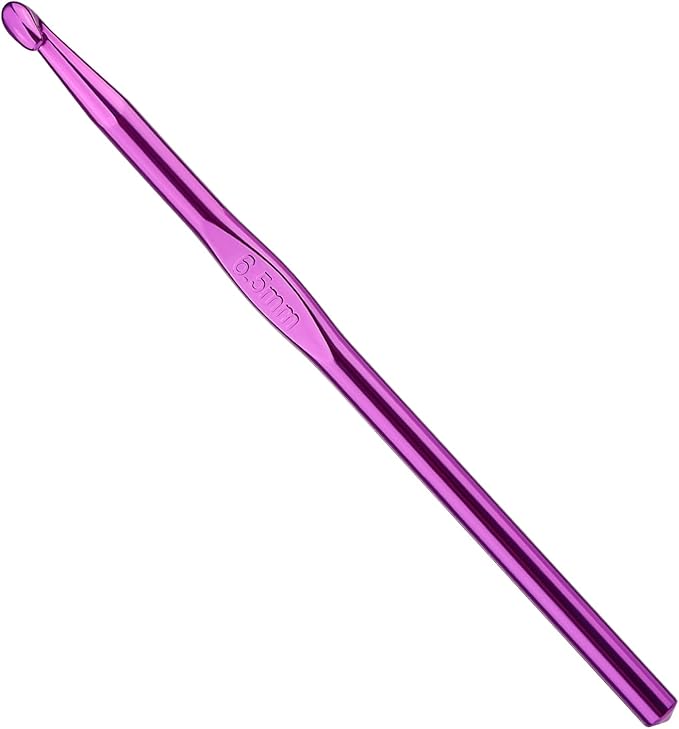 6.5mm Aluminum Crochet Hook, Smooth Crochet Needles, Knitting Needles for Yarn Craft, Great Handmade DIY Present for Friends, Random Color