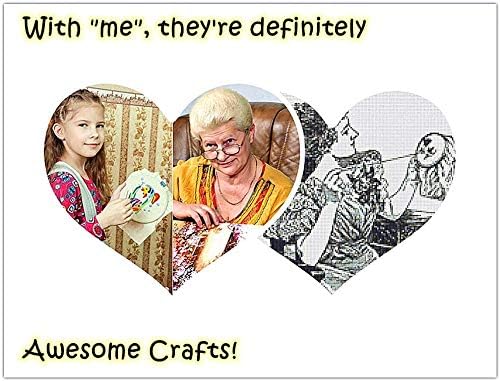 Embroidery Kit Snowman Christmas Ornaments Leaves Wreath Flowers Awesocrafts Full Range of Embroidery Starter Kits for Beginners Adults DIY Handmade Easy Patterns (Snowman)