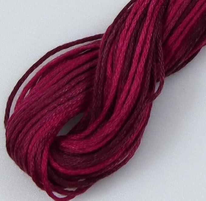 KCS Big skeins of 25 Meters Size 25 Color Variegated Cross Stitch Stranded Threads,6 skeins,115