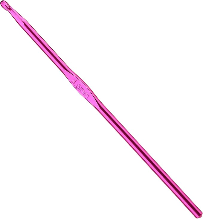 4.5mm Aluminum Crochet Hook, Smooth Crochet Needles, Knitting Needles for Yarn Craft, Great Handmade DIY Present for Friends, Random Color