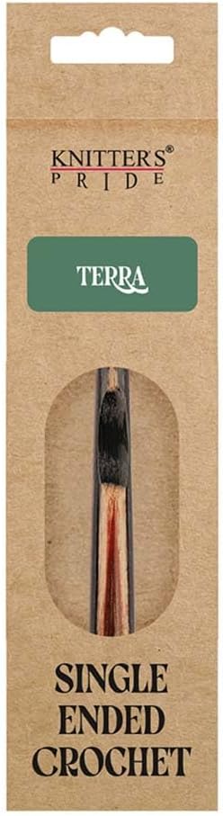 Knitter’s Pride Terra Single-Ended Crochet Hook – US Size J (6mm)