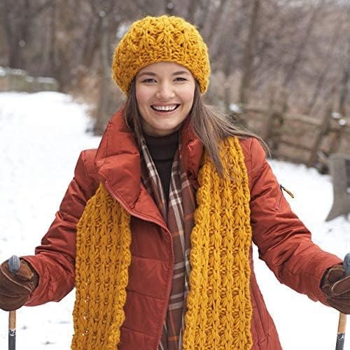Patons Classic Wool Yellow Yarn - 5 Pack of 3.5oz/100g - Wool - 5 Bulky - 120 Yards - Knitting/Crochet