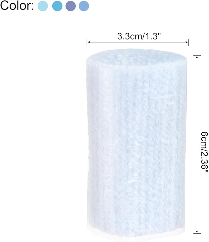 Patikil 10 Rolls Latch Hook Kit, Precut Yarn for Latch Hook Rugs, Crochet, Adults Beginners, Blue Tone