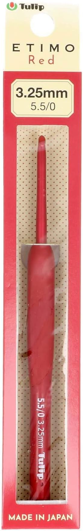 Tulip - Tulip Etimo Red Softgrip (3.25mm) Crochet Hook - 1 Unit