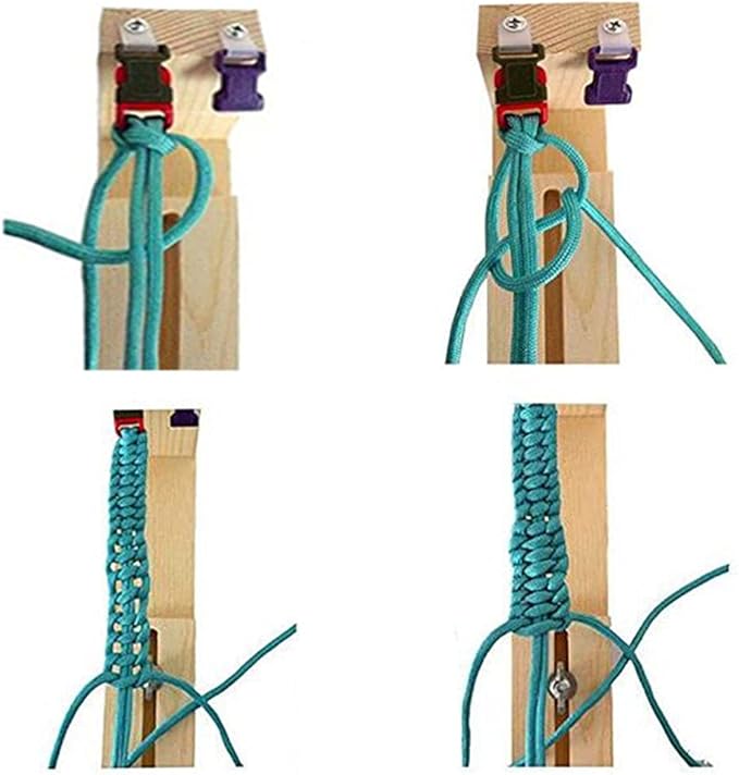 Afantti Paracord Jig Tool Bracelet Maker Kit with Paracord Accessories | 10 Paracords | for Girl Making Bracelets