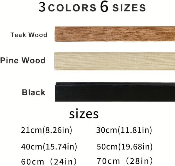 Magnetic Poster Hanger Frame for 12x18 12x16 12x24 Movie Music Posters Wall Art,Teak Wood Picture Frames for Large Canvas Diamond Map Decor, Living Room Calendar Banner Tapestry Photo Hanging Stand (Pine Wood, 12in/30cm)