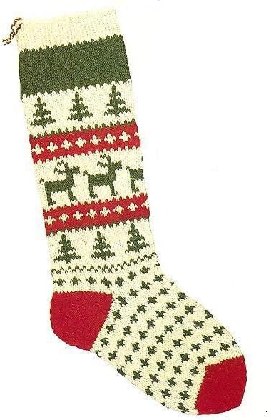 Christmas Stocking Knitting Kit - Santa's Reindeer