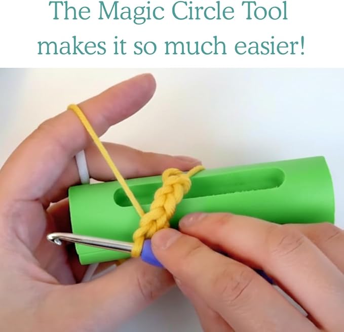 KelliDream Magic Circle Tool Inclusive Learn to Crochet Kit for Beginners; Step-by-Step Video Tutorials; All Supplies to Make Cute Amigurumi (Bee)