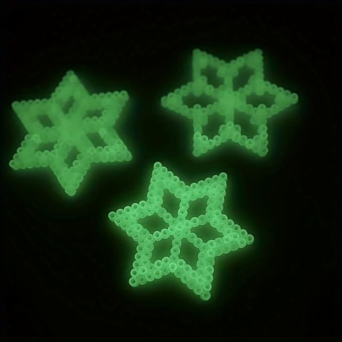 Fuse Beads, Glow at Night Iron Beads, 5MM 2000PCs Glow in Dark Plastic Craft Melting Bead (Co'lo'r 16)