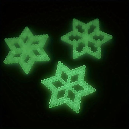 Fuse Beads, Glow at Night Iron Beads, 5MM 2000PCs Glow in Dark Plastic Craft Melting Bead (Co'lo'r 16)